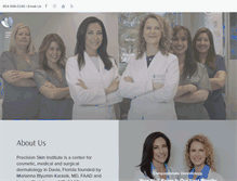 Tablet Screenshot of precisionskininstitute.com